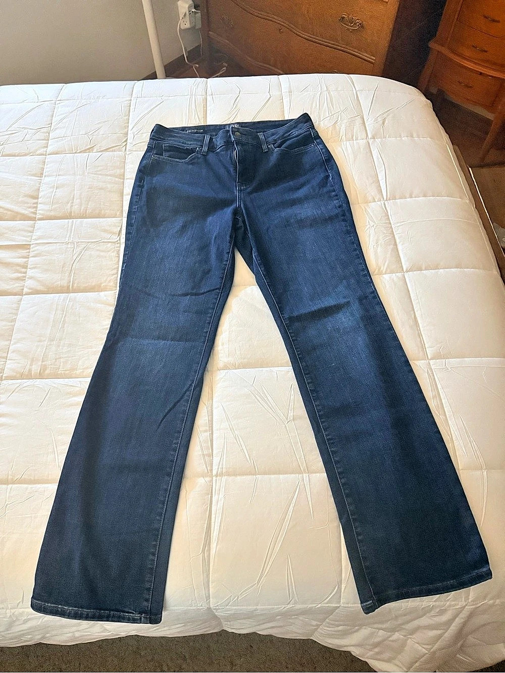NYDJ Marilyn Straight Jeans in Blue